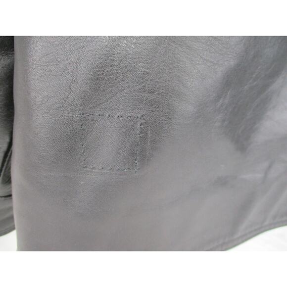 A1 Global Black Genuine Leather Jacket Size L w/ Zip in Liner - Anjum Collection - Picture 7 of 10